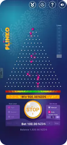 Plinko win 900 NZD in Plinko real money Plinko casino game for Plinko New Zealand NZ